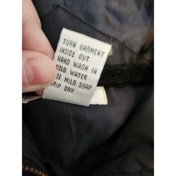 Vintage Bocoo Black Full-Zip 80s 90s 100% Silk Jacket Windbreaker Lined M‎ Beads - Picture 9 of 10